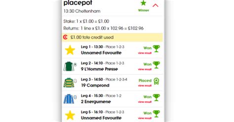 placepot and quadpot results today|The Tote Placepot .